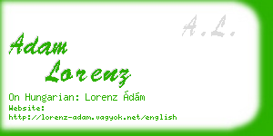 adam lorenz business card